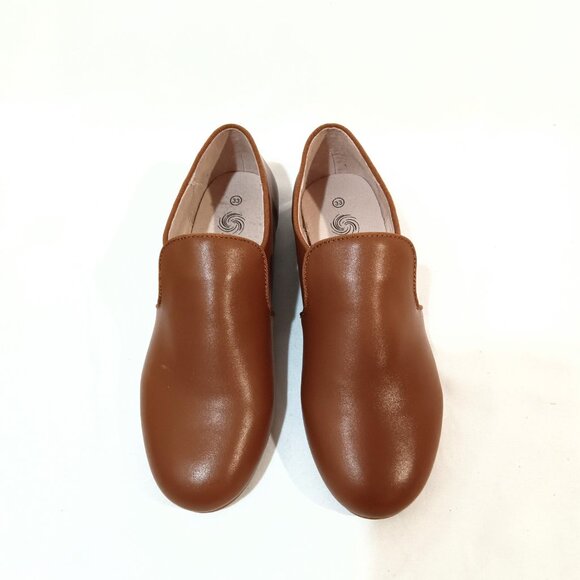 Loafers Shoes Brown Color Slip On Flats New Original Box Belt Brand - Picture 2 of 3
